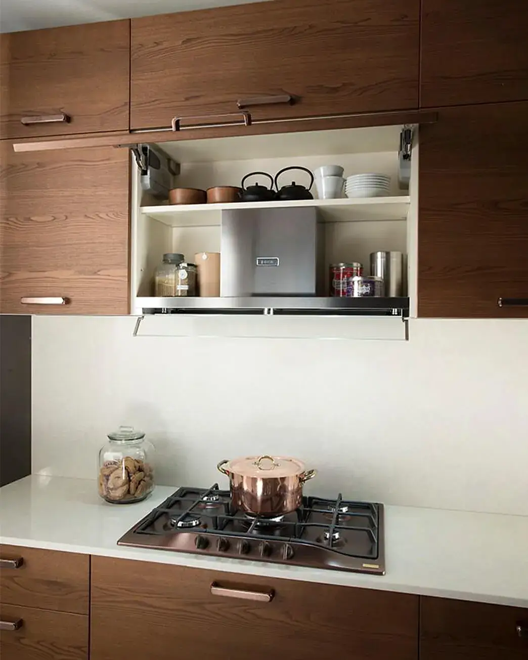 Düşey Açılır Aspiratör Dolabı