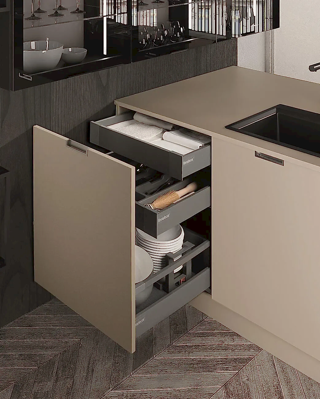 Antaro İç Çekmeceli Alt Dolap