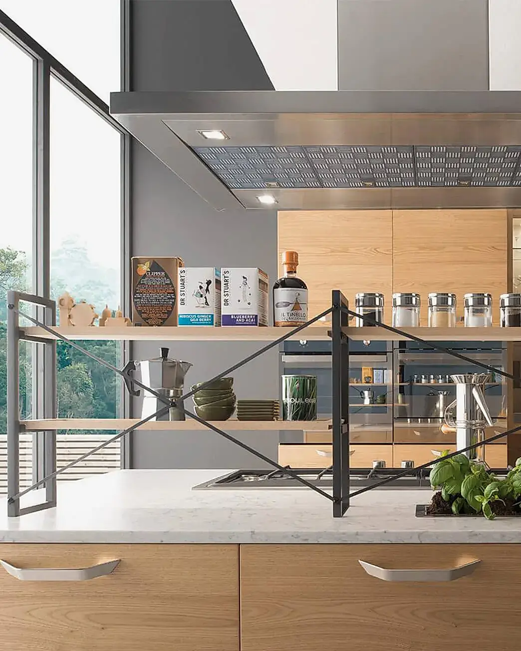 Tezgah Üstü Ada Tipi Raf Seti