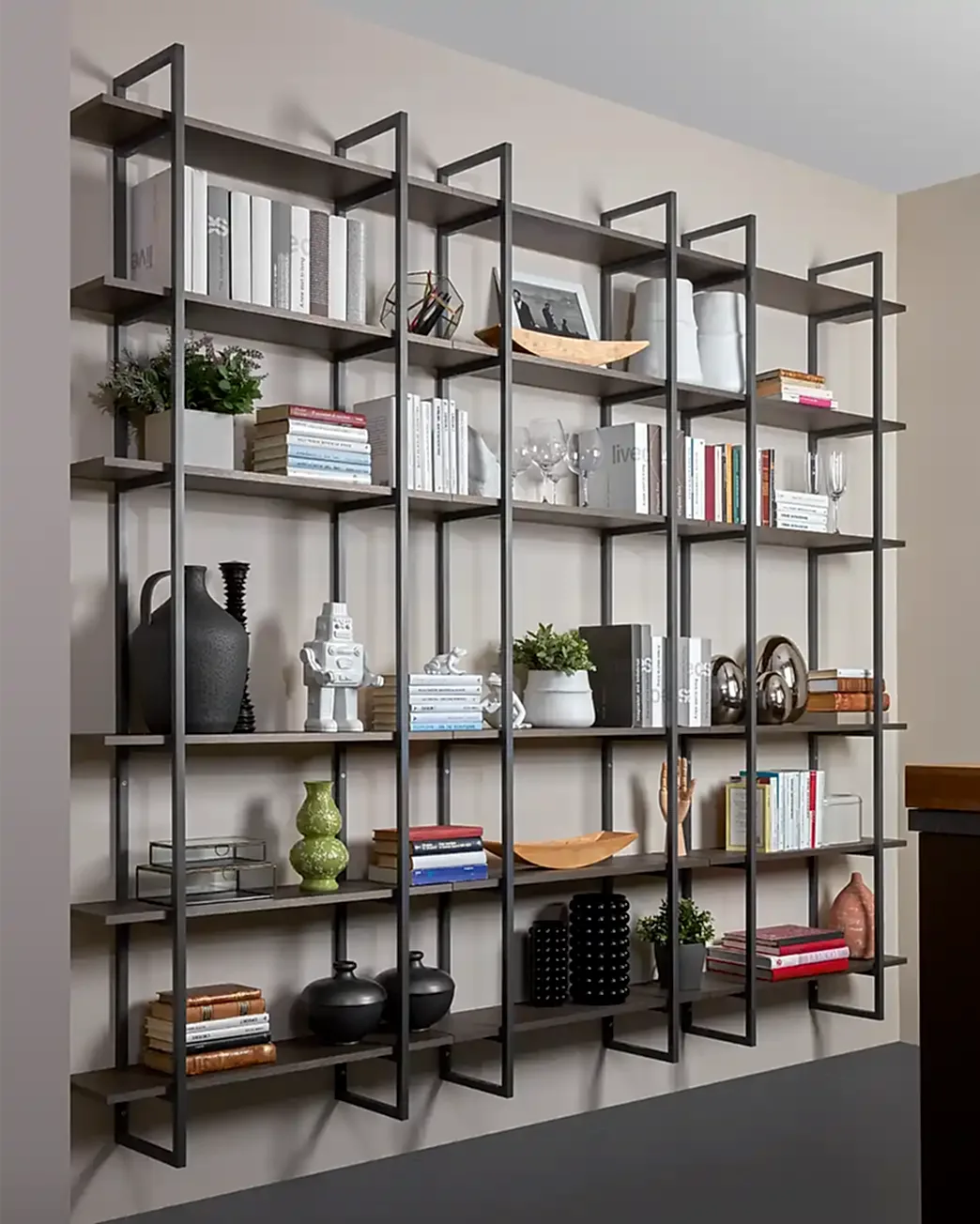 Antrasit Duvar Rafı